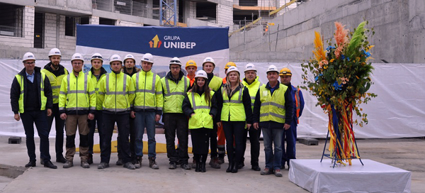 Ekipa Unibep SA, która pracuje przy budowie Nowa Mangalia