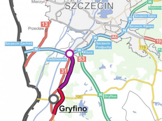 Mapa: GDDKiA O/Szczecin