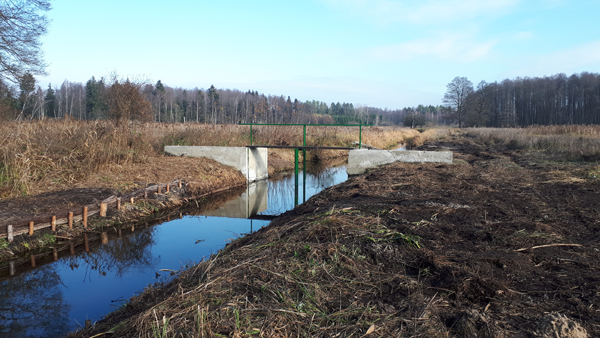 Naprawa zastawki i udrożenienie koryta na rzece Płoska, fot. Wody Polskie